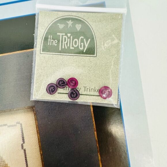 The Trilogy Grateful Hearts / Cottage in the Meadow Cross Stitch Pattern Buttons - Picture 5 of 9